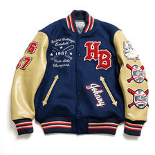 Whitesville Lot No. WV15604-128 / 30oz. WOOL MELTON AWARD JACKET &ldquo;BULLDOGS&rdquo;画像