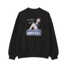 Schott CREW SWEAT PINUP GIRL 7824252007画像