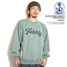 FIDELITY BLEACHING SWEAT CREW NECK 24775007画像