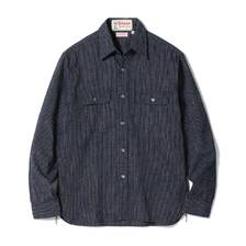 SUGAR CANE Lot No. SC29385 / FICTION ROMANCE 7.2oz. INDIGO STRIPE WORK SHIRT画像