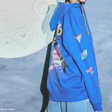 HTML ZERO3 &times; 夜のクラゲは泳げない SAIKYO GIRL Zip Hoodie PA193画像