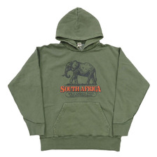BARNS Pigment Dye Athletic Print Hoodie Wild Animal Park BR-24446画像