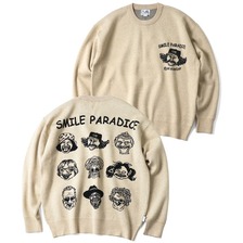 gym master ジャガードニットSMILE PARADICE クルーネック G421725画像