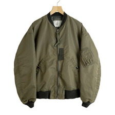 GOLD CLIMASHELD PADDING OVERSIZE MA-1 VINTAGE WASHED 24B-GL15360画像