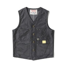 SUGAR CANE Lot No. SC15646 / FICTION ROMANCE 9.5oz. PRINT MOLESKIN WORK VEST画像