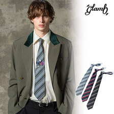 glamb Regimental Tie & Pin Set GB0125-AC10画像