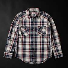BIG JOHN HEAVY COTTON FLANNEL WESTERN SHIRT MS006WE画像