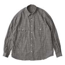 Porter Classic ROLL UP FLANNEL GINGHAM CHECK SHIRT PC-016-3042画像