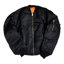 CONCORD INDUSTRIES CORP MA-1 Flight Jacket BLACK ORANGE 8415008187351画像