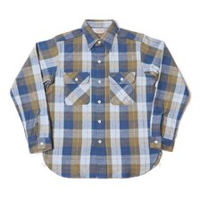 WAREHOUSE Lot 3104 FLANNEL SHIRTS E柄 ONE WASH画像