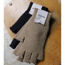 INTERIM CASHMERE FINGERLESS GLOVES IT24A433画像