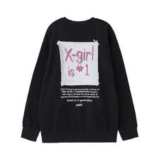 X-girl FLAG BIG SWEAT TOP 105244012034画像