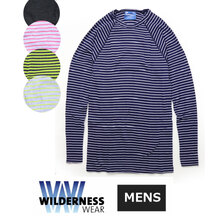 WILDERNESS WEAR Mens PolyPRO+ 190 Long Sleeve Crew Neck Top WDN030097画像