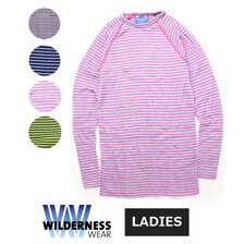 WILDERNESS WEAR Womens PolyPRO+ 190 Long Sleeve Crew Neck Top WDN030097画像