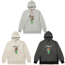 NANGA &times; JERRY UKAI ECO HYBRID SLEEPING JERRY MARQUEZ HOODIE NW2441-1F019-A画像