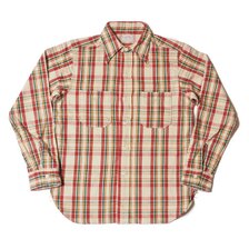 WAREHOUSE Lot 3104 FLANNEL SHIRTS B柄 ONE WASH画像