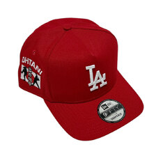 NEW ERA &times; UNDEFEATED LOS ANGELES DODGERS SHOHEI OHTANI 9FIFTY SNAPBACK RED画像