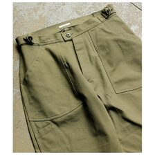 INTERIM HEAVY PIMA TWILL FRENCH AIR FORCE MECHANIC PANTS IIT24A101画像