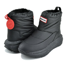 HUNTER GRIP SHORT SNOW BOOT BLACK UFS7100NYL-BLK画像