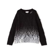 AVIREX FOIL PRINT KNIT TOPS 7834240605画像
