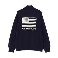 AVIREX STAND ZIP KNIT "AMERICAN FLAGS" 7834240009画像