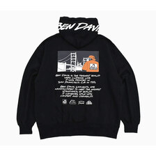 BEN DAVIS Bridge & Gorilla Pullover Hoodie C-24780061画像