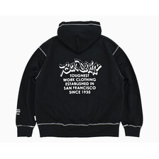 BEN DAVIS Contrast Stitch Full Zip Hoodie C-25380013画像