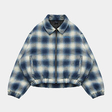 APPLEBUM Ombre Check Jacket Navy/White 2420615画像
