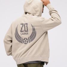 AVIREX FADE WASH ZIP UP PARKA "SAIPAN" 7834231012画像