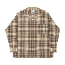 Workers Open Collar Shirt, Madras画像