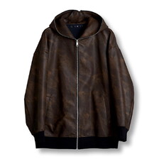 NO ID. シンセティックレザーフーデッドBLZ 856006-921B画像