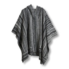 NO ID. フーデッドZIPニットポンチョ 456010-929K画像