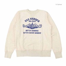 Buzz Rickson's SET-IN CREW NECK SWEAT SHIRT "USS HARDER" BR69500画像