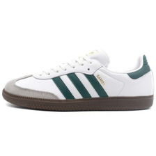 adidas Originals SAMBA OG CLOUD WHITE/COLLEGIATE GREEN/CLEAR GRANITE JH8797画像