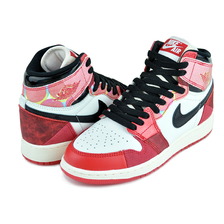 NIKE AIR JORDAN 1 HIGH OG SP (GS) SPIDER-MAN university red/black Spider-Man Across the Spider-Verse DV1753-601画像