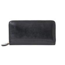 AVIREX SHELL CORDOVAN ROUND ZIPPER LONG WALLET 7835970203画像