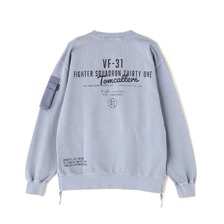 AVIREX FADE WASH MIL. POCKET SWEAT 7835132011画像
