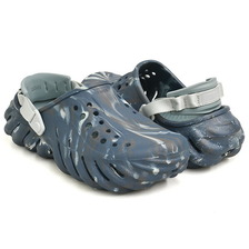 crocs ECHO MARBLED CLOG BLACK SAND / MULTI 208454-0LE画像