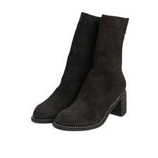 GUIDI HIGH HEEL BOOTS -STAG REVERSE BLKT- M88-STAG画像