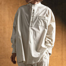 GLIMCLAP Band collar & pullover shirt 18-004-GLS-CF画像
