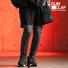 GLIMCLAP Minimal printed design sweatshorts 18-017-GLS-CF画像