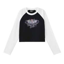 X-girl &times; THE POWERPUFF GIRLS RAGLAN L/S BABY TEE 105251011022画像