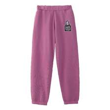 X-girl MESSAGE AND FACE PATCH FADED SWEAT PANTS 105251031014画像