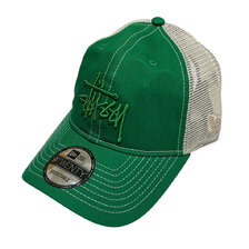 STUSSY &times; NEW ERA BASIC TRUCKER 9TWENTY CAP GREEN画像