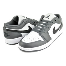 NIKE AIR JORDAN 1 LOW wht/blk-iron grey 553558-152画像