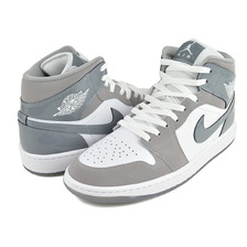 NIKE AIR JORDAN 1 MID SE wht/cool grey-medium grey HF3216-100画像