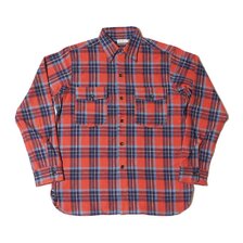 WAREHOUSE Lot 3022 FLANNEL SHIRTS WITH CHINSTRAP G柄 ONE WASH画像