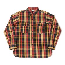 WAREHOUSE Lot 3022 FLANNEL SHIRTS WITH CHINSTRAP F柄 ONE WASH画像