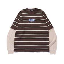 X-LARGE LAYERED CREWNECK KNIT 101251015004画像