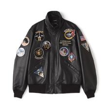 AVIREX STAND COLLAR SHEEPSKIN L-2 "AIR FORCE ACADEMY" 7835150017画像